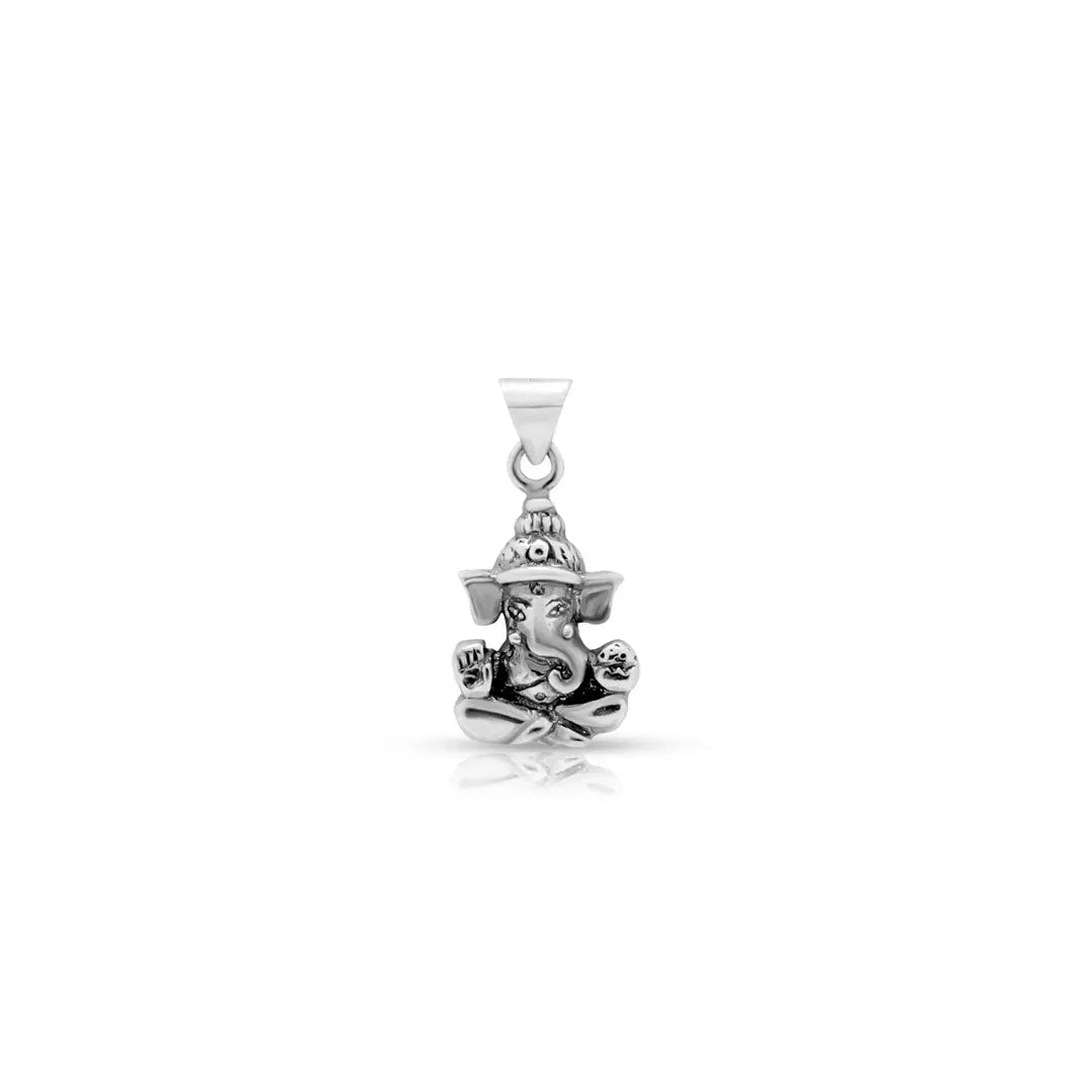 Lord Ganesha 925 Silver Pendant with Chain Mashha
