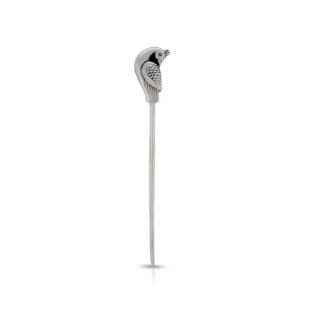 Silver Parrot Motif Hair Accessory Mashha
