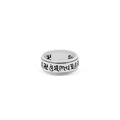 Sacred Mantra Silver Ring Mashha