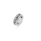 Sacred Mantra Silver Ring