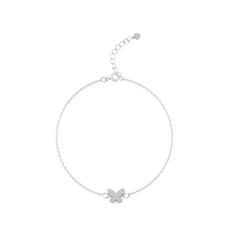 Mashha 925 Silver Butterfly Sparkle Bracelet