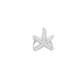 Starfish-Inspired Sterling Silver Ring