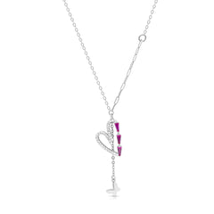 Amora Heart Butterfly Necklace