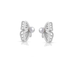 Pearl Grace Butterfly Studs