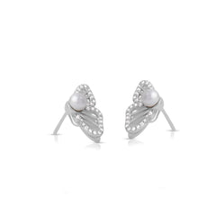 Pearl Grace Butterfly Studs