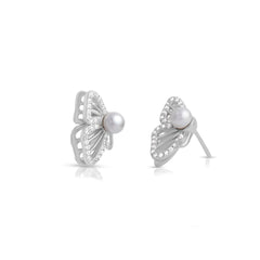 Pearl Grace Butterfly Studs