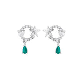 Mashha 925 Silver Paan Shaandaar Earrings