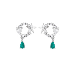 Mashha 925 Silver Paan Shaandaar Earrings