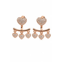 Mashha 925 Silver Stud cum Earring (Gold) Mashha