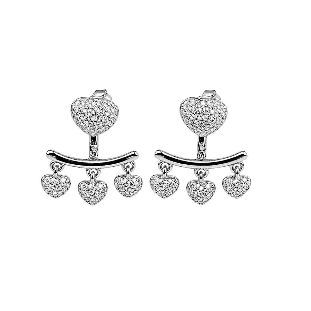 Mashha 925 Silver Stud cum Earring (silver) Mashha