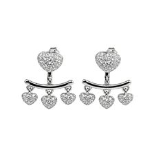 Mashha 925 Silver Stud cum Earring (silver)