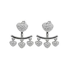 Mashha 925 Silver Stud cum Earring (silver) Mashha