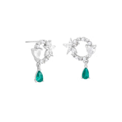 Mashha 925 Silver Paan Shaandaar Earrings