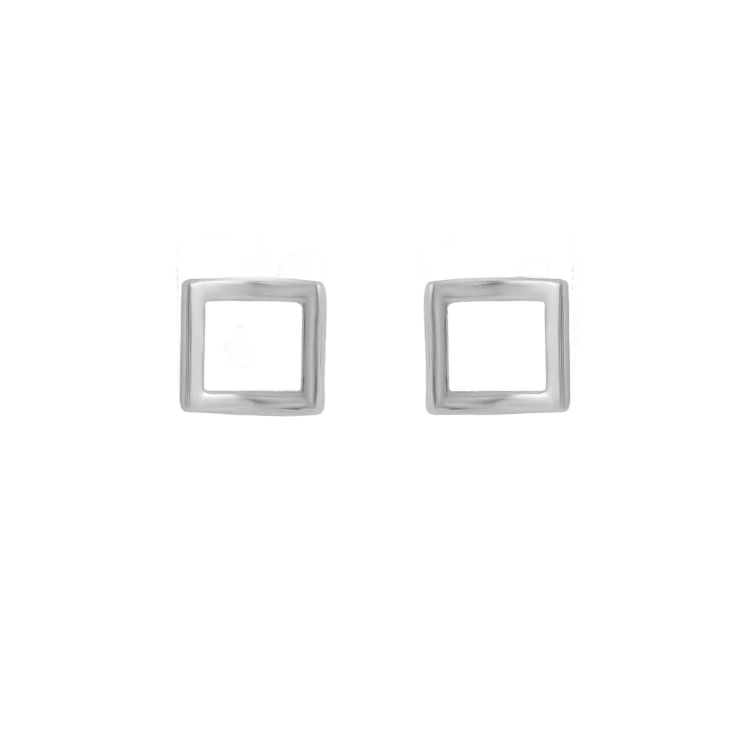 Mashha 925 Silver Minimalist Square Studs Mashha