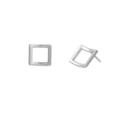 Mashha 925 Silver Minimalist Square Studs Mashha