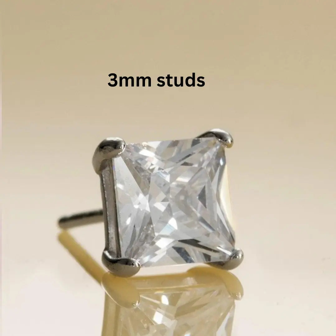 Silver Men’s Studs (small) Mashha