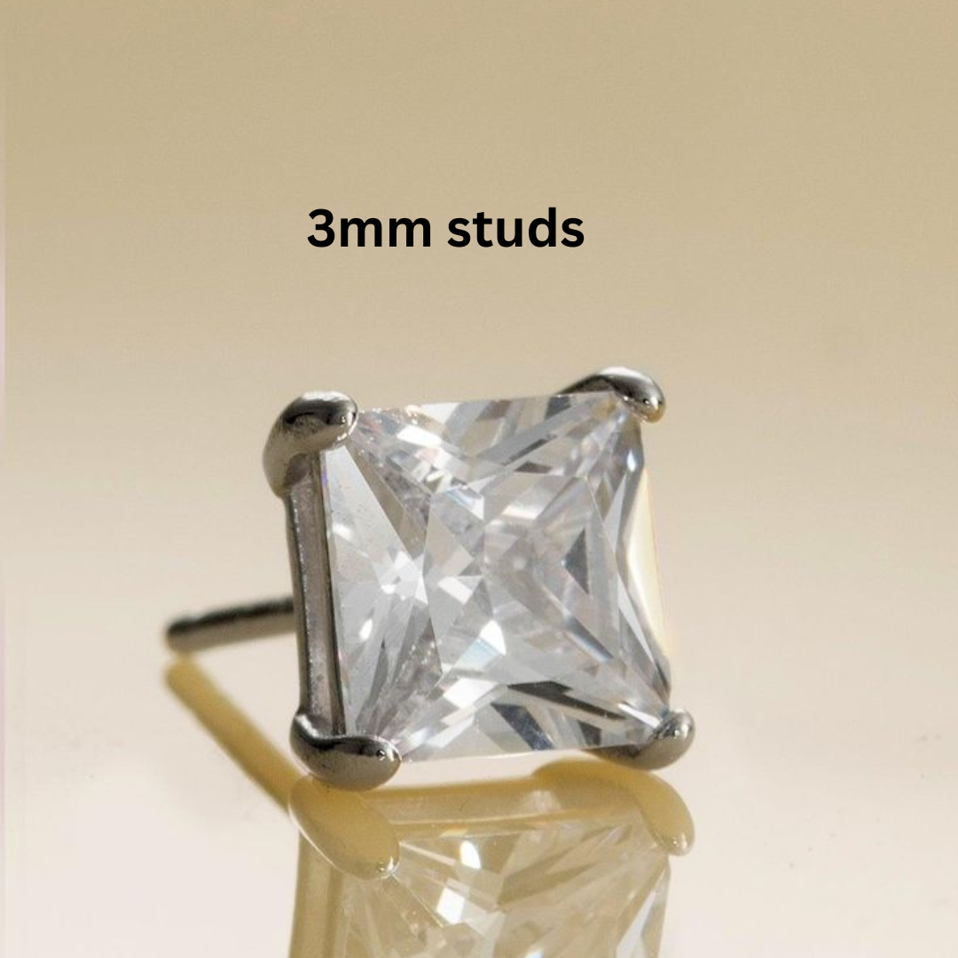 Silver Men’s Studs (small) Mashha
