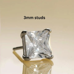 Silver Men’s Studs (small) Mashha