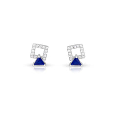 Sapphire Prism Studs