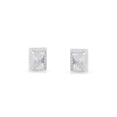 Mashha Regal Rekha Silver Stud Earrings Mashha