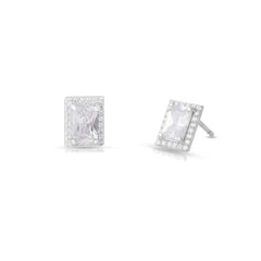 Mashha Regal Rekha Silver Stud Earrings Mashha