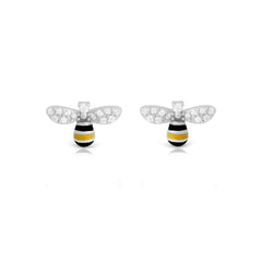 Honeybee Charm Stud Earrings