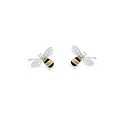 Honeybee Charm Stud Earrings