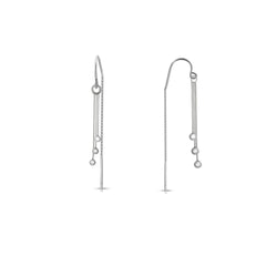 Silver Sway Sui Dhaga Earrings