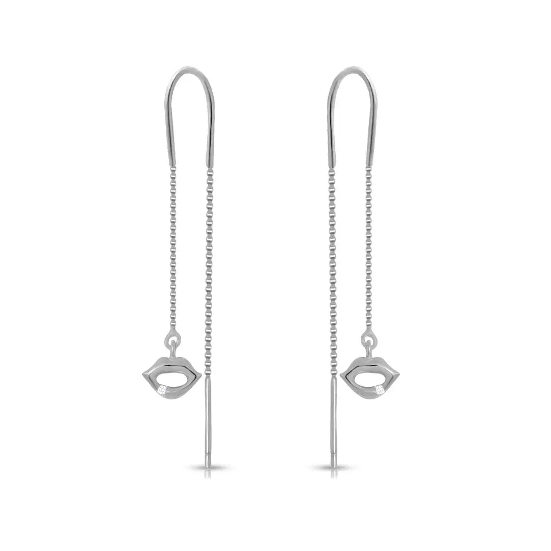 Mashha 925 Silver Whisper Kiss Sui Dhaga Earrings Mashha