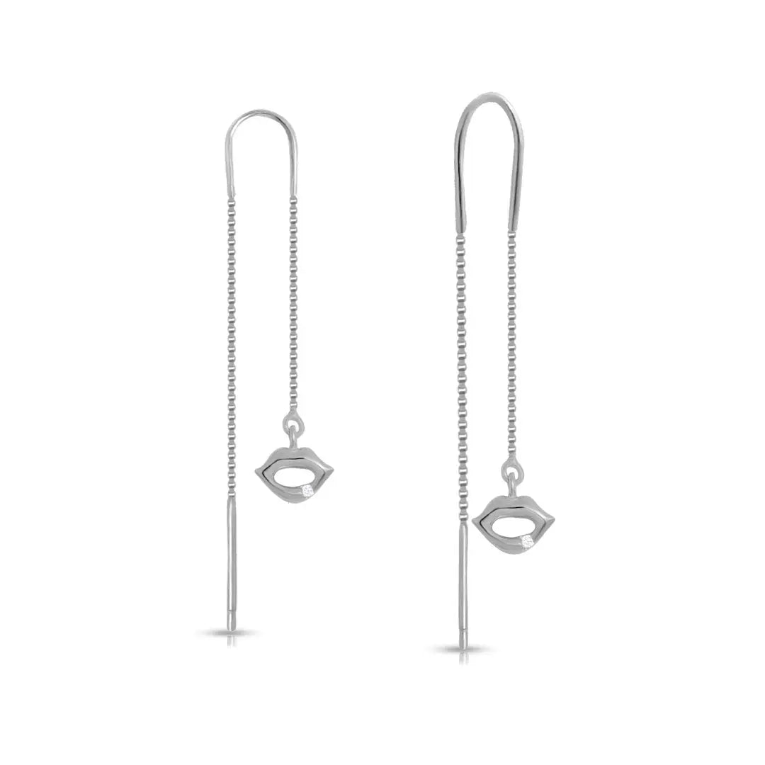 Mashha 925 Silver Whisper Kiss Sui Dhaga Earrings Mashha