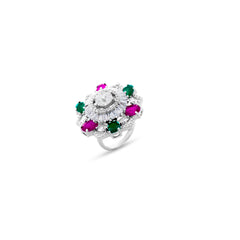 Regal Bloom Cocktail Ring