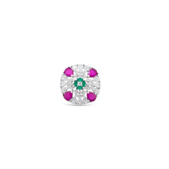 Royal Radiance Emerald Cocktail Ring Mashha