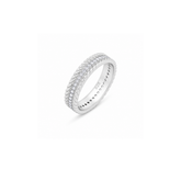 Mashha Twisted Elegance 925 Silver Band Ring Mashha