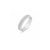 Mashha Twisted Elegance 925 Silver Band Ring Mashha