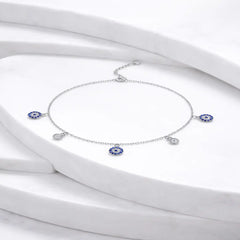 Mashha 925 Silver Midnight Mirage Anklet Mashha