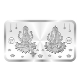 Mashha 10g Fine Silver 999 Lakshmi–Ganesha Bar (Shubh Labh Edition) Mashha