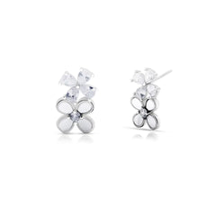 Mashha 925 Silver Bloomlight Duo Studs Mashha