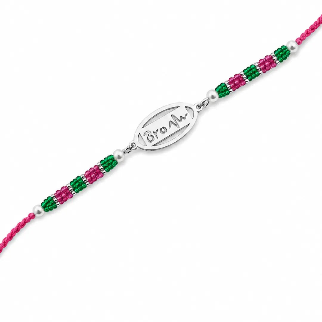 Mashha 925 Silver Bro Heart Silver Rakhi Mashha
