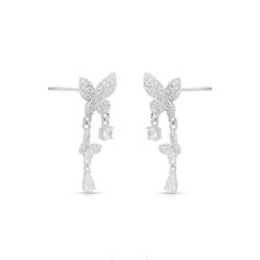 Mashha 925 Silver Butterfly Delicacy Earrings Mashha