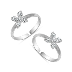 Mashha 925 Silver Butterfly Toe Rings Mashha