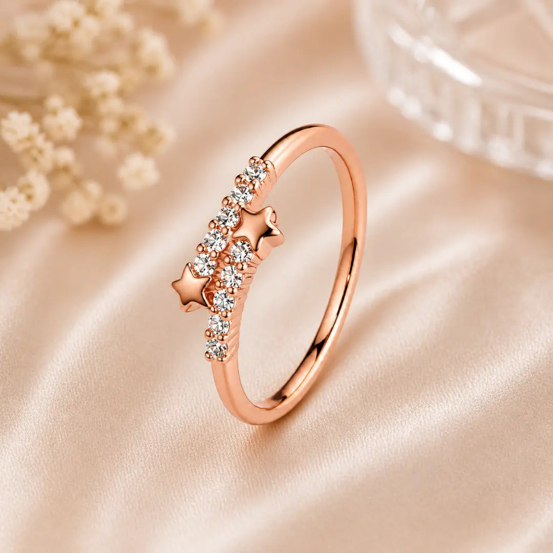 Mashha 925 Silver Celestia Starfall Ring Mashha