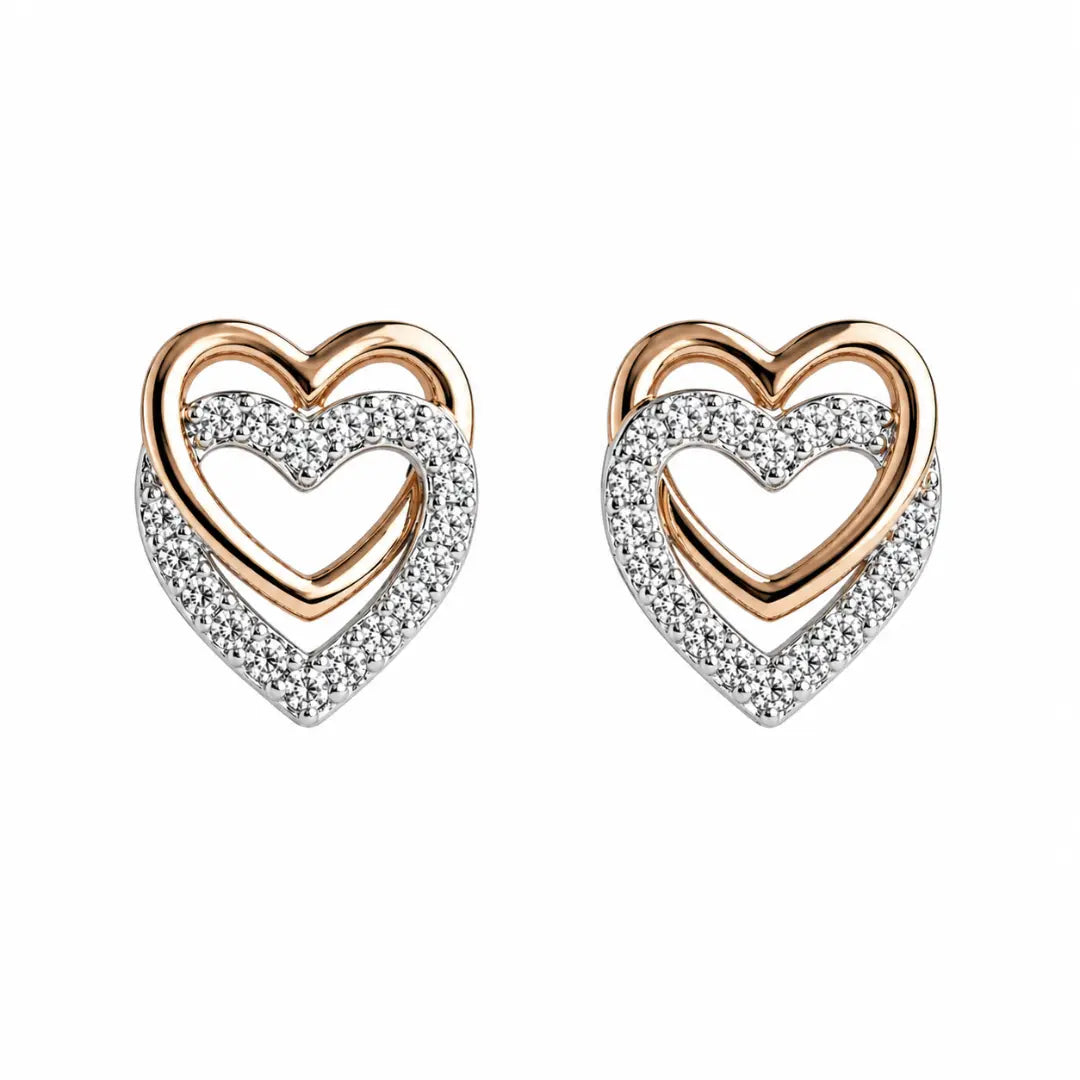 Mashha 925 Silver Noor-e-Dil Studs Mashha