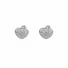 Mashha 925 Silver Stud cum Earring (silver)