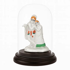 Radha Krishna Pure Silver Idol Mashha