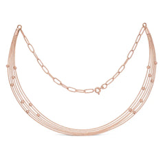 Rose Glow Multi-Strand Necklace Mashha