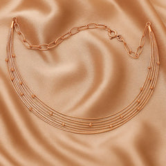 Rose Glow Multi-Strand Necklace Mashha