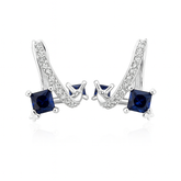 Sapphire Elegance Bali Earrings