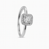 Radiant Halo Princess Ring (Adjustable)