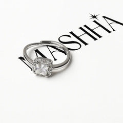 Radiant Halo Princess Ring (Adjustable) Mashha