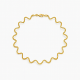 Golden Wave Anklet
